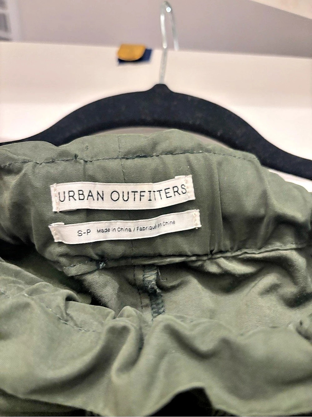 Urban Outfitters Paper Bag Pants Olive Green Joggers